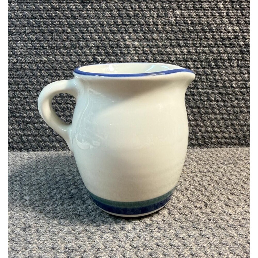 Pfaltzgraff Northwinds Collection Creamer USA White, Blue, & Green